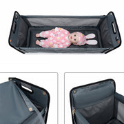 Portable Baby Diaper Bag – Folding Bed Shoulder Messenger Bag for Travel
